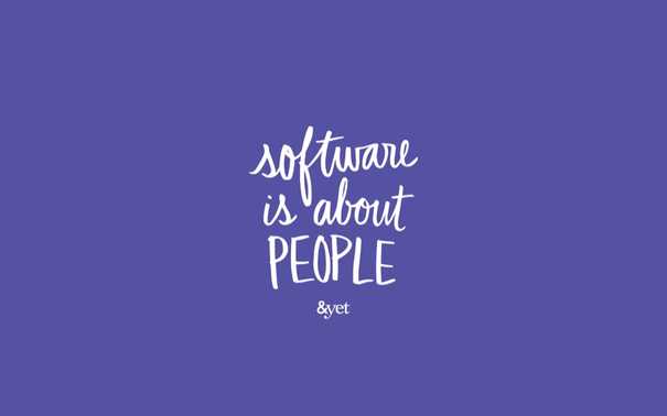 Software is about people wallpaper