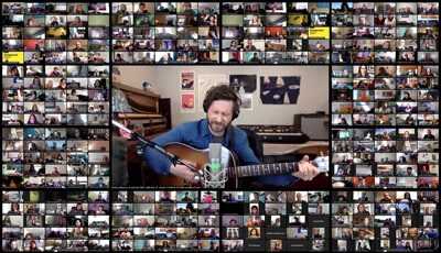 lots of video calls of musicians