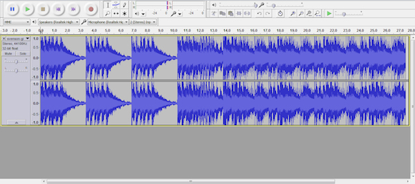 Audacity Screeshot